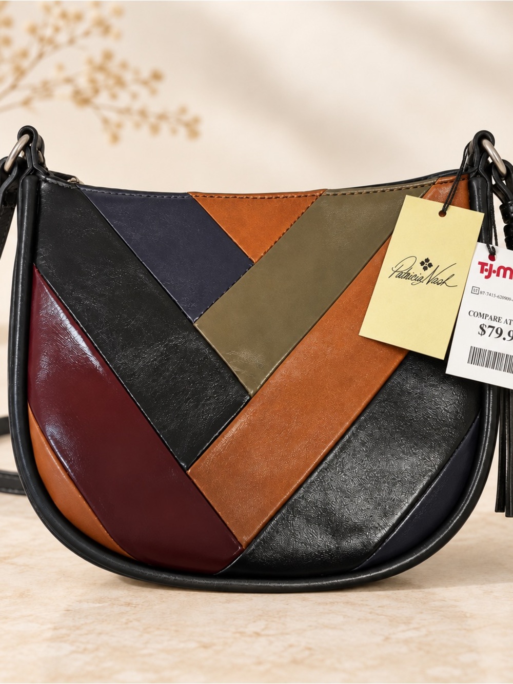 Patricia Nash Multicolor Patchwork Shoulder Bag- NWT